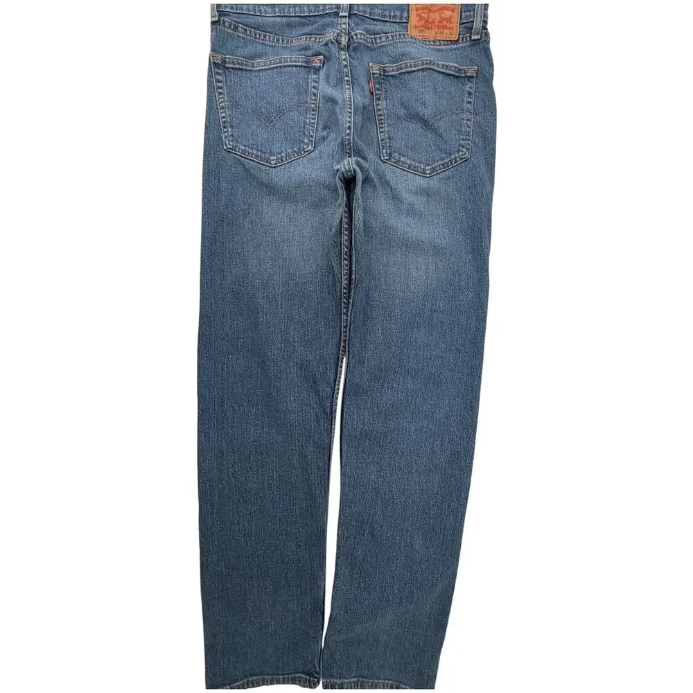 Levi’s Men’s 505 Regular Jeans 34x32 Blue